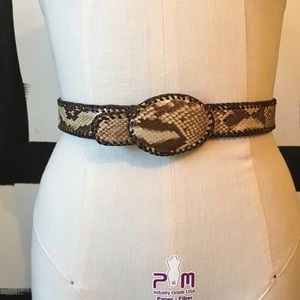 Vintage Python Handcrafted Belt